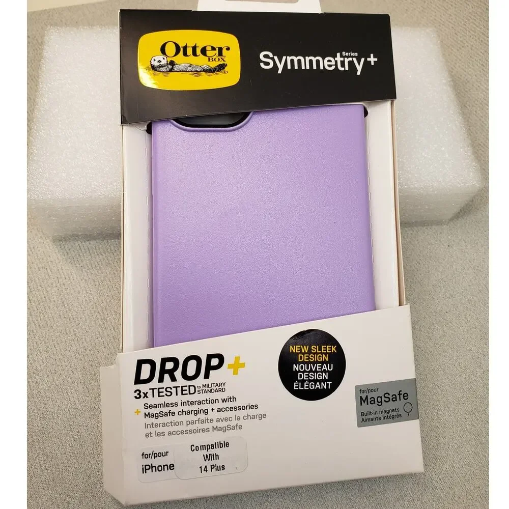 OtterBox Symmetry Series+ Case with MagSafe for iPhone 14 Plus – Lilac Purple